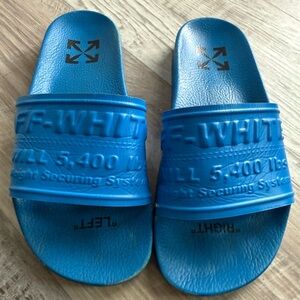 Off-White Vibrant Blue Slides authentic size 37 pool sandals